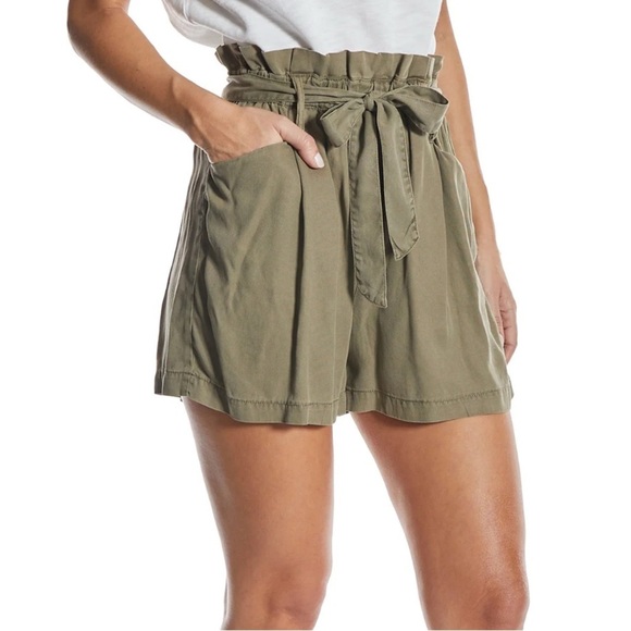 Oat New York Paperbag Waist Shorts - Picture 2 of 2